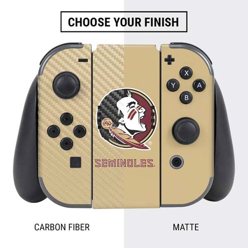 FSU Seminoles Logo Nintendo Switch Bundle Skin