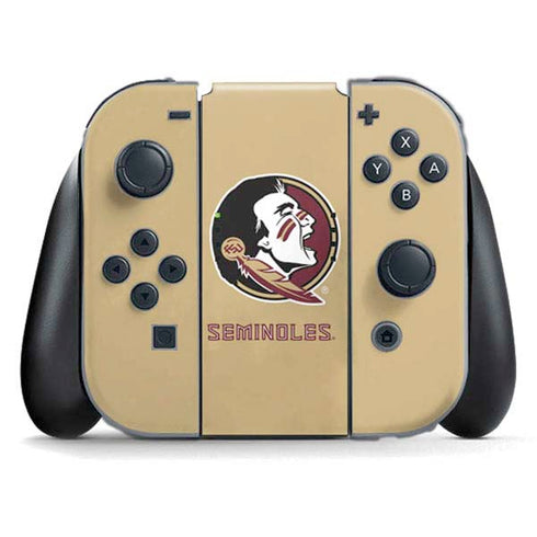 Florida State FSU Seminoles Logo Nintendo Switch (2017-2021) Joy-Con Controller Skin