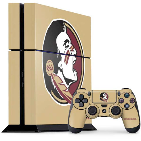 FSU Seminoles Logo PS4 Console and Controller Bundle Skin