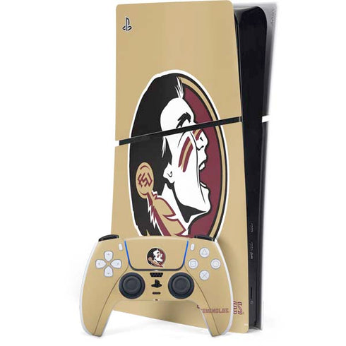 Florida State FSU Seminoles Logo PS5 Slim Digital Edition Bundle Skin