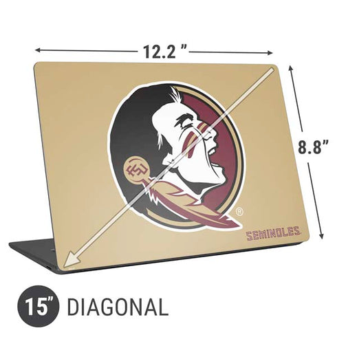 Florida State FSU Seminoles Logo Universal Laptop 15in (12.2 x 8.8in) Skin