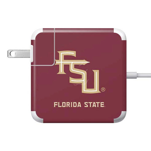 Florida State FSU Seminoles Maroon 85W Power Adapter (15 and 17 inch MacBook Pro Charger) Skin