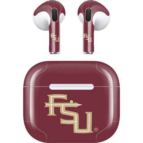 Florida State FSU Seminoles Maroon Apple AirPods (3rd Gen 2021) Skin