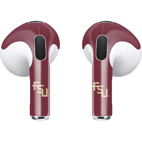 Florida State FSU Seminoles Maroon Apple AirPods (3rd Gen 2021) Skin