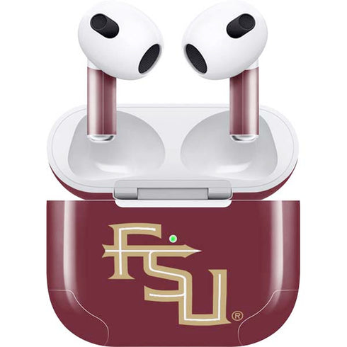 Florida State FSU Seminoles Maroon Apple AirPods (3rd Gen 2021) Skin