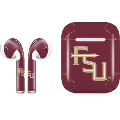 FSU Seminoles Maroon Apple AirPods Skin