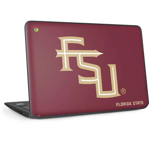 Florida State FSU Seminoles Maroon HP Chromebook Skin
