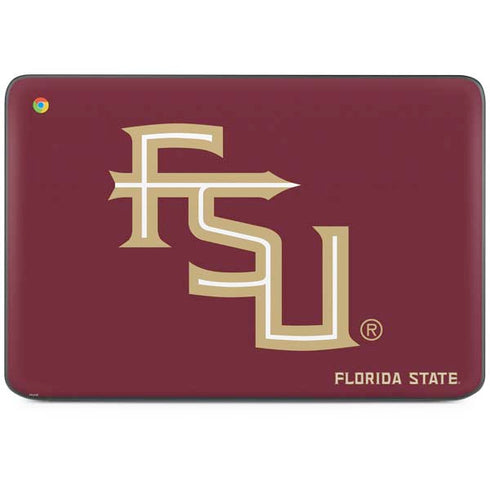 Florida State FSU Seminoles Maroon HP Chromebook Skin