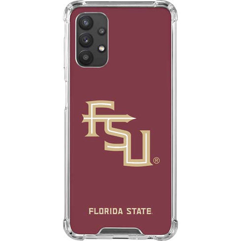 Florida State FSU Seminoles Maroon Galaxy A32 5G Clear Case