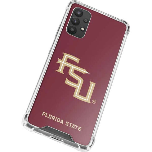 Florida State FSU Seminoles Maroon Galaxy A32 5G Clear Case