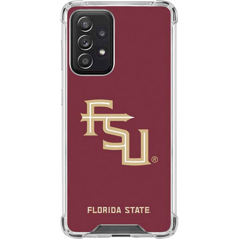 Florida State FSU Seminoles Maroon Galaxy A52 5G Clear Case