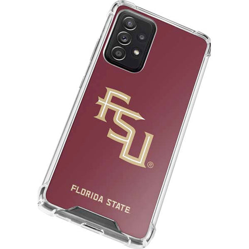 Florida State FSU Seminoles Maroon Galaxy A52 5G Clear Case