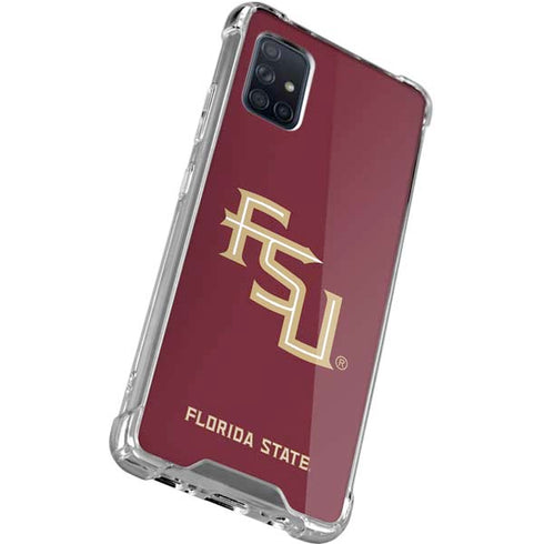 Florida State FSU Seminoles Maroon Galaxy A71 5G Clear Case