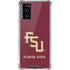 Florida State FSU Seminoles Maroon Galaxy Note20 5G Clear Case