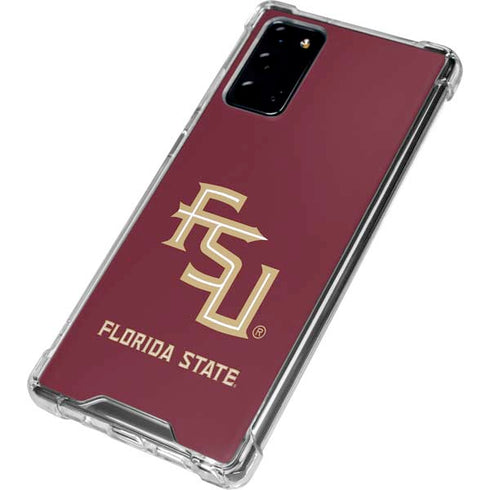 Florida State FSU Seminoles Maroon Galaxy Note20 5G Clear Case
