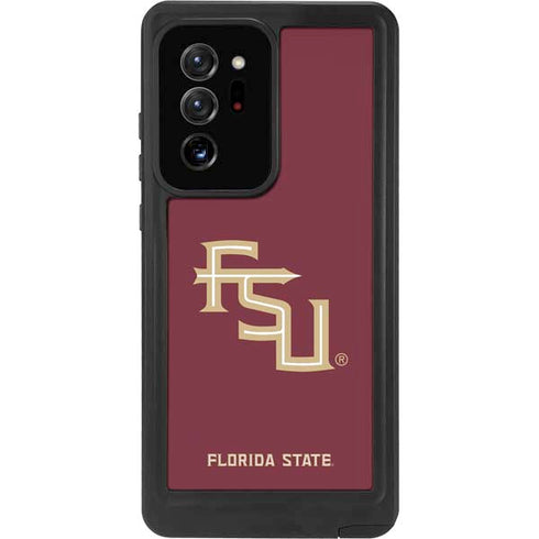 Florida State FSU Seminoles Maroon Galaxy Note20 Ultra 5G Waterproof Case