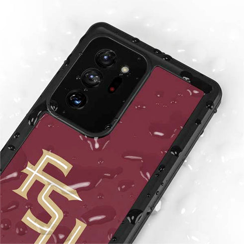 Florida State FSU Seminoles Maroon Galaxy Note20 Ultra 5G Waterproof Case