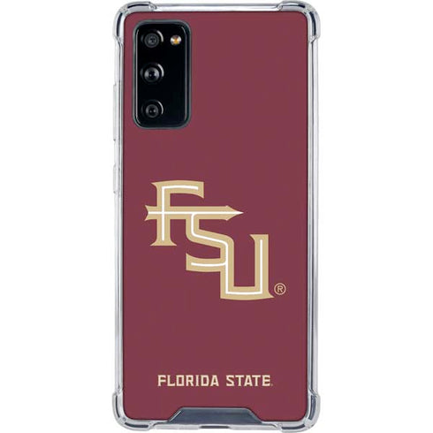 Florida State FSU Seminoles Maroon Galaxy S20 FE Clear Case