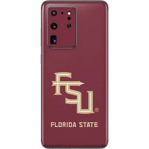 Florida State FSU Seminoles Maroon Galaxy S20 Ultra 5G Skin
