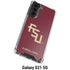 Florida State FSU Seminoles Maroon Galaxy S21 5G Clear Case