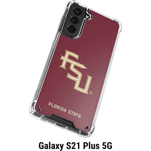 Florida State FSU Seminoles Maroon Galaxy S21 Plus 5G Clear Case