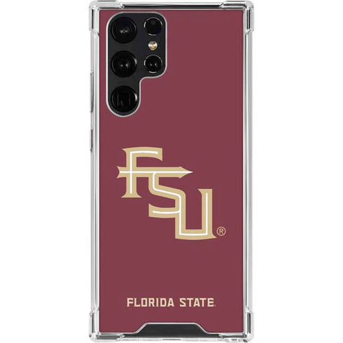 Florida State FSU Seminoles Maroon Galaxy S22 Ultra Clear Case