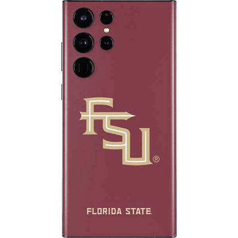 Florida State FSU Seminoles Maroon Galaxy S22 Ultra Skin