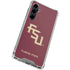 Florida State FSU Seminoles Maroon Galaxy S23 FE Clear Case