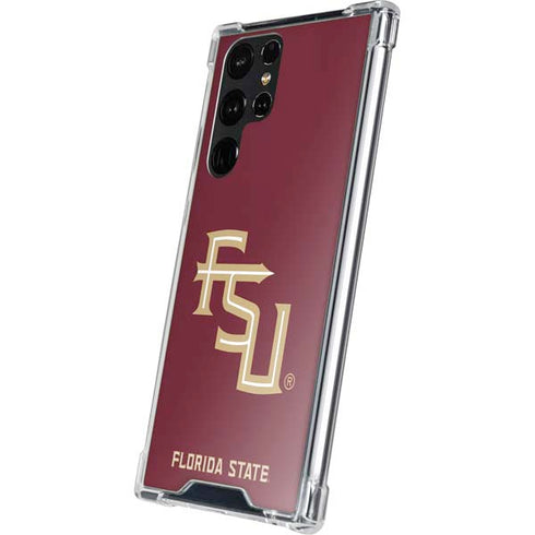 Florida State FSU Seminoles Maroon Galaxy S23 Ultra Clear Case