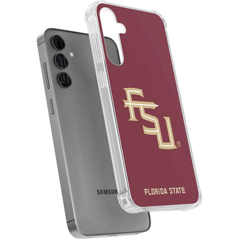 Florida State FSU Seminoles Maroon Galaxy S24 Plus Clear Case
