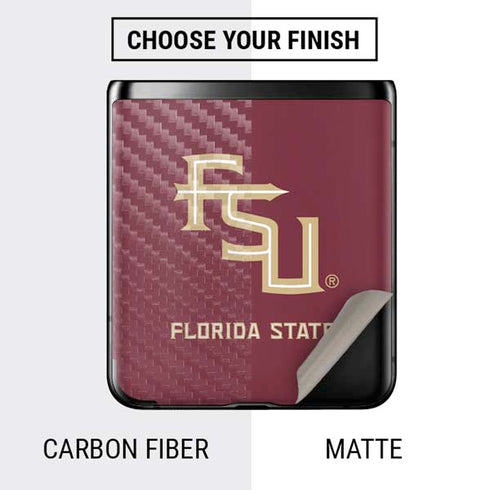 Florida State FSU Seminoles Maroon Galaxy Z Flip Skin