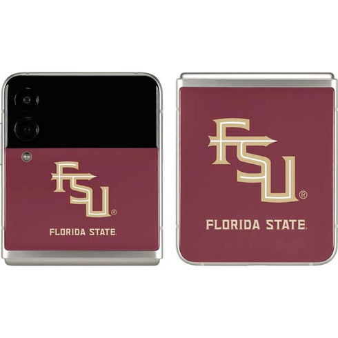 Florida State FSU Seminoles Maroon Galaxy Z Flip3 5G Skin