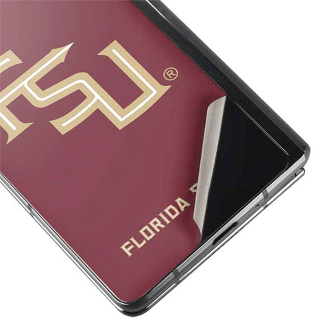 Florida State FSU Seminoles Maroon Galaxy Z Fold2 5G Skin
