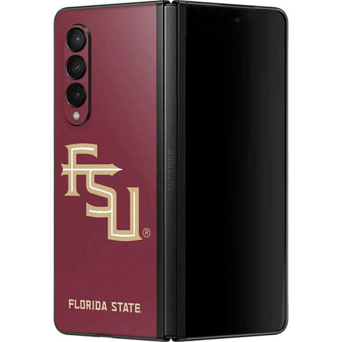 Florida State FSU Seminoles Maroon Galaxy Z Fold3 5G Skin