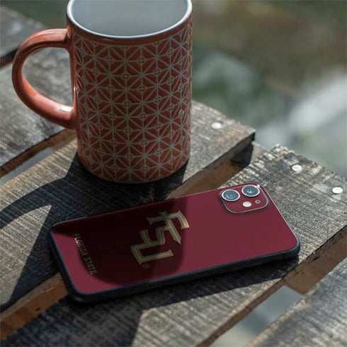 FSU Seminoles Maroon iPhone 11 Skin