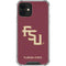 Florida State FSU Seminoles Maroon iPhone 12 Clear Case