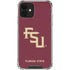 Florida State FSU Seminoles Maroon iPhone 12 Clear Case