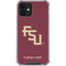 Florida State FSU Seminoles Maroon iPhone 12 Mini Clear Case