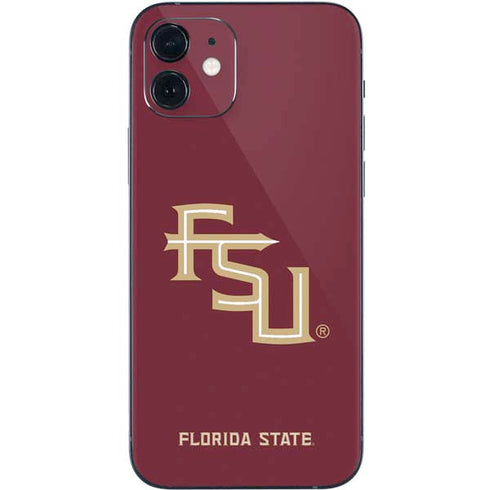 Florida State FSU Seminoles Maroon iPhone 12 Mini Skin