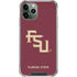 Florida State FSU Seminoles Maroon iPhone 12 Pro Clear Case