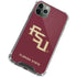 Florida State FSU Seminoles Maroon iPhone 12 Pro Clear Case