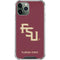 Florida State FSU Seminoles Maroon iPhone 12 Pro Max Clear Case