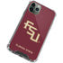 Florida State FSU Seminoles Maroon iPhone 12 Pro Max Clear Case