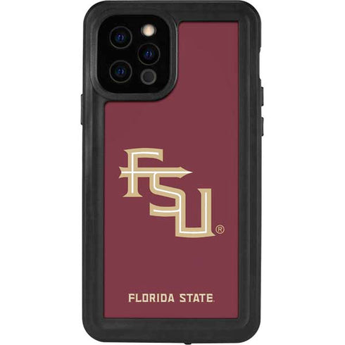 Florida State FSU Seminoles Maroon iPhone 12 Pro Waterproof Case