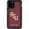 Florida State FSU Seminoles Maroon iPhone 12 Pro Waterproof Case
