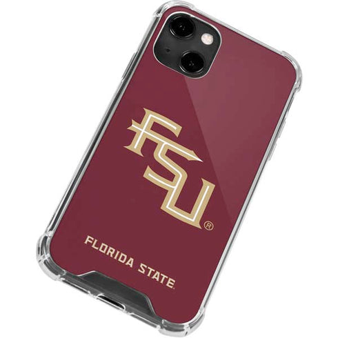Florida State FSU Seminoles Maroon iPhone 13 Clear Case