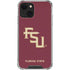 Florida State FSU Seminoles Maroon iPhone 13 Mini Clear Case