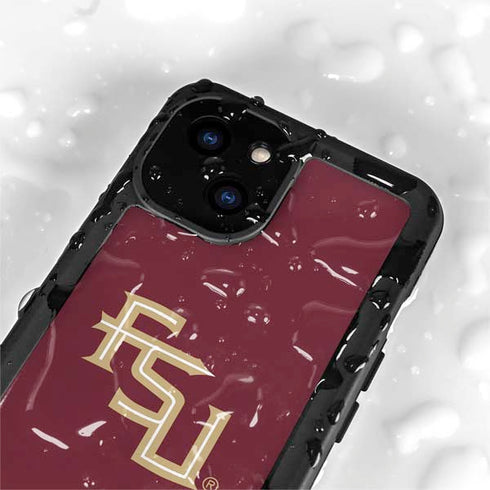 Florida State FSU Seminoles Maroon iPhone 13 Mini Waterproof Case