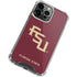 Florida State FSU Seminoles Maroon iPhone 13 Pro Clear Case