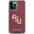Florida State FSU Seminoles Maroon iPhone 13 Pro Max Clear Case